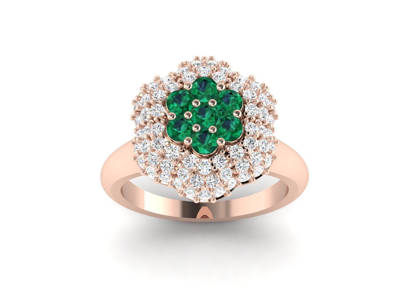 Women cocktail ring 3dm render detail 3D print model_7