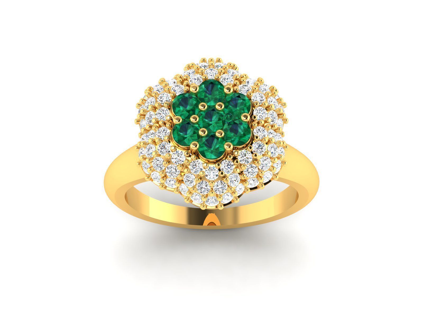 Women cocktail ring 3dm render detail 3D print model_9