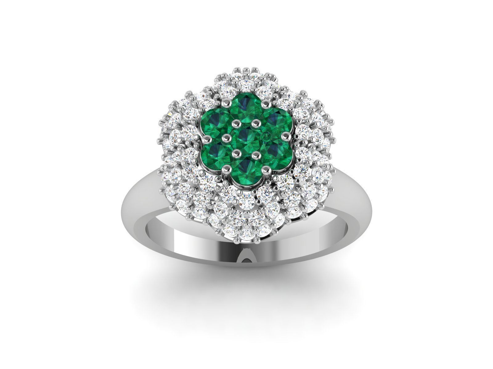 Women cocktail ring 3dm render detail 3D print model_8