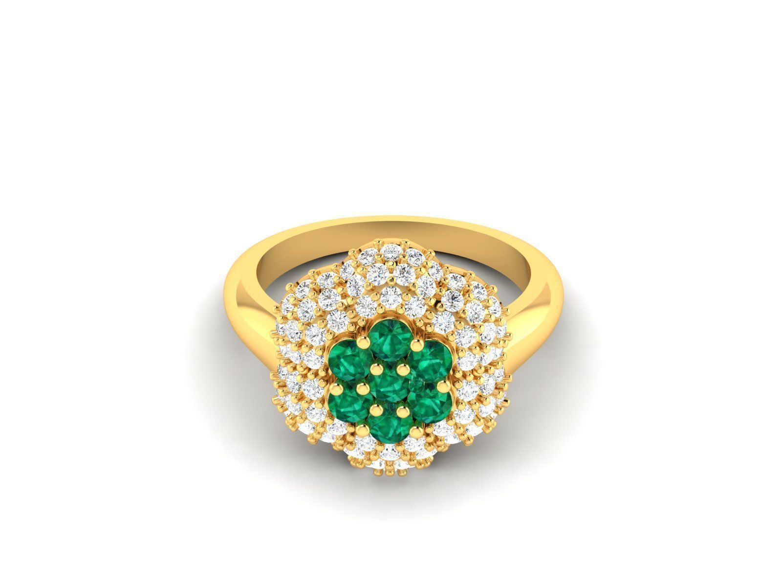 Women cocktail ring 3dm render detail 3D print model_6