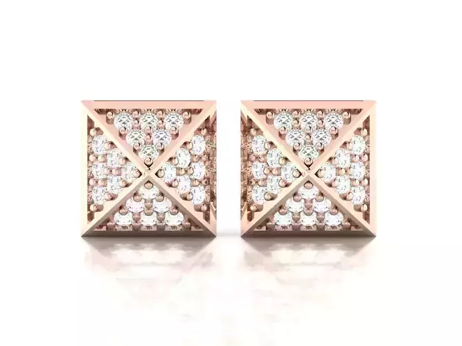 Women earrings 3dm render detail