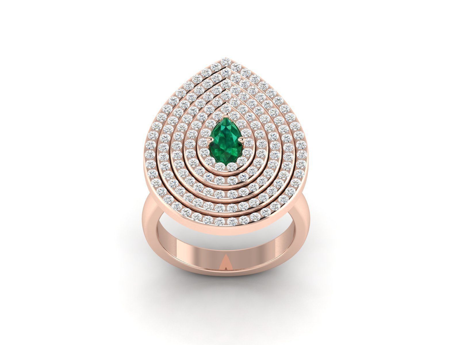 Women cocktail ring 3dm render detail 3D print model_1