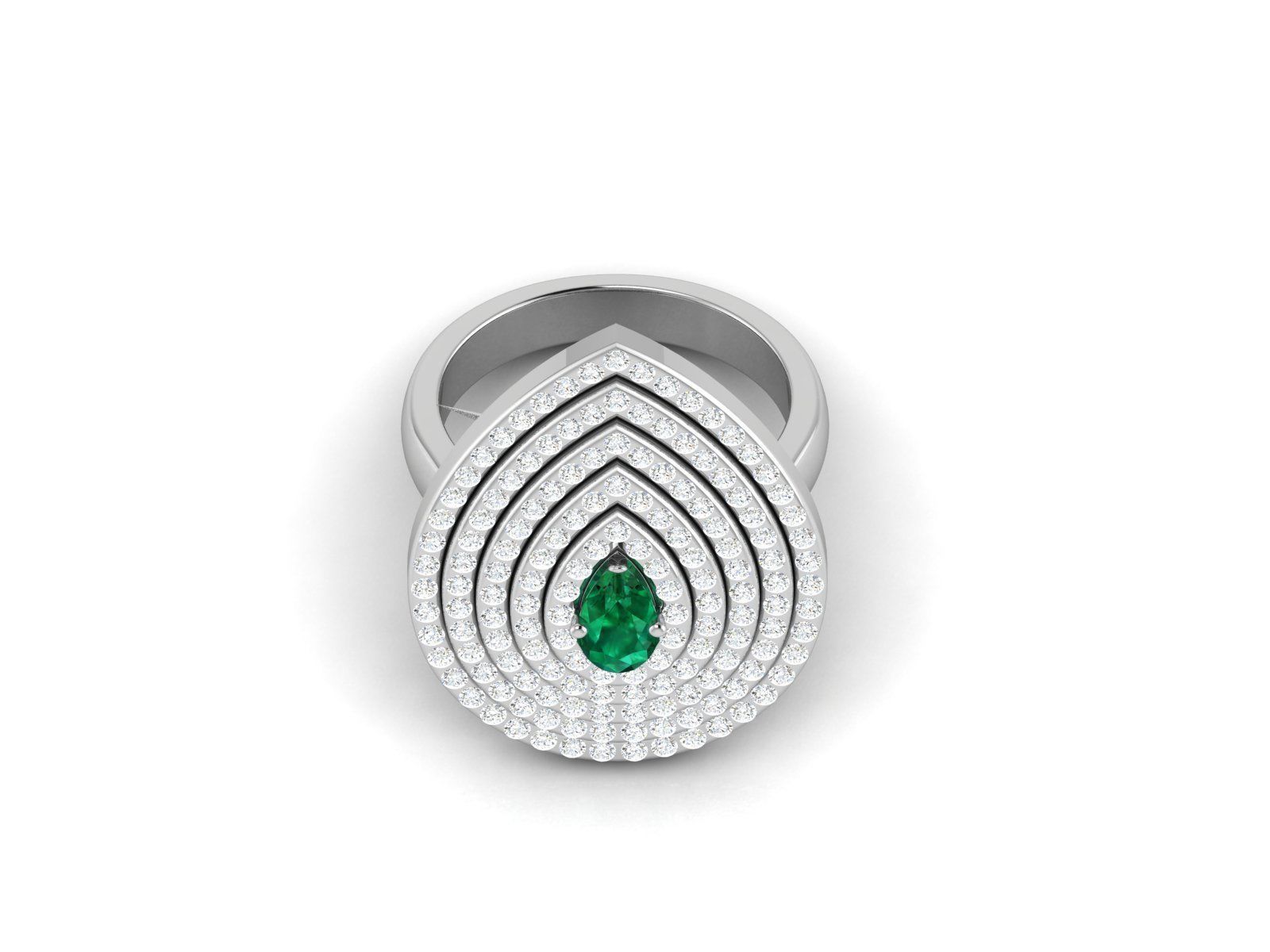 Women cocktail ring 3dm render detail 3D print model_5