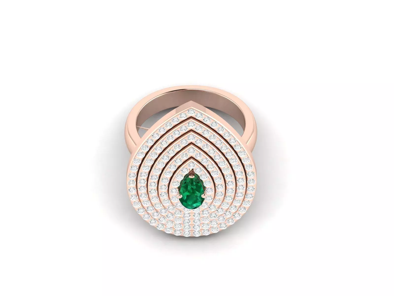 Women cocktail ring 3dm render detail 3D print model_0