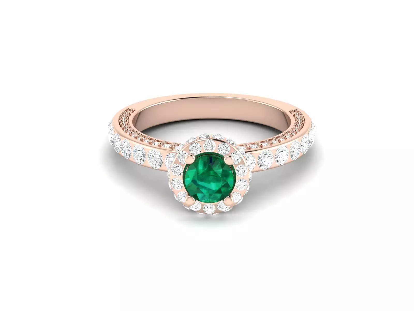 Women solitaire ring 3dm render detail 3D print model_0