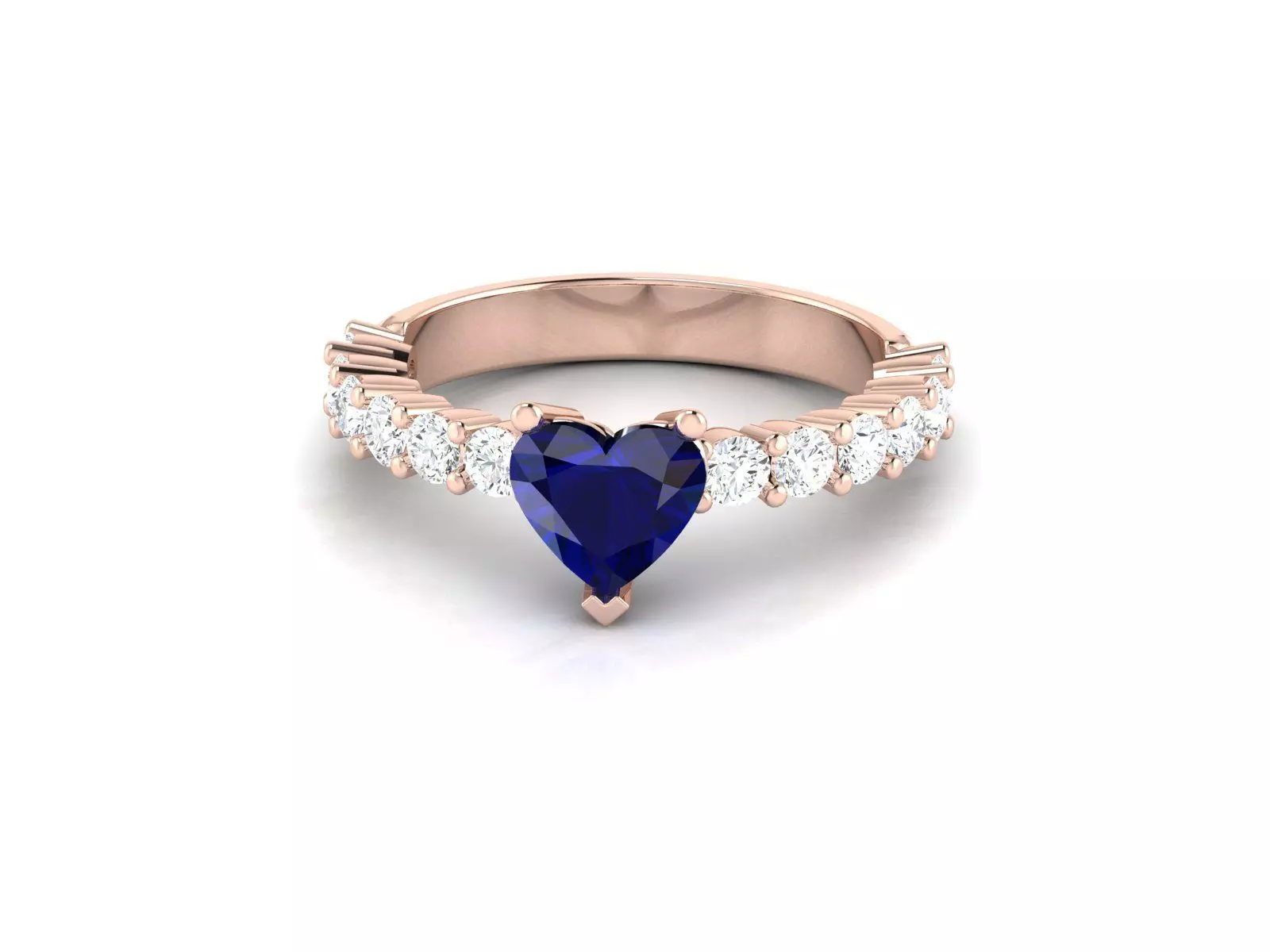 Women heart ring 3dm render detail 3D print model