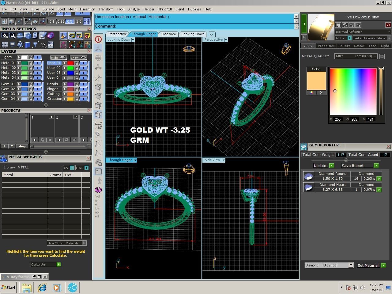 Women ring 3dm render detail 3D print model_18