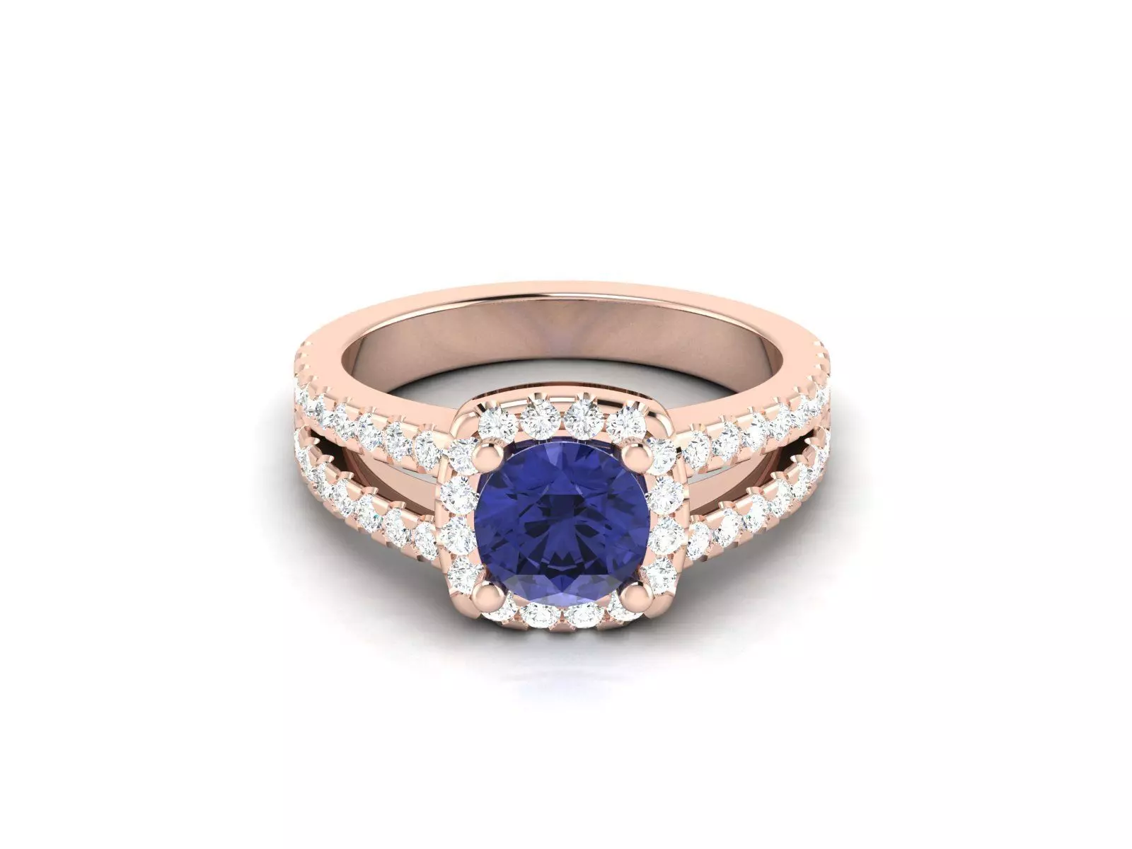 Women solitaire ring 3dm render detail 3D print model