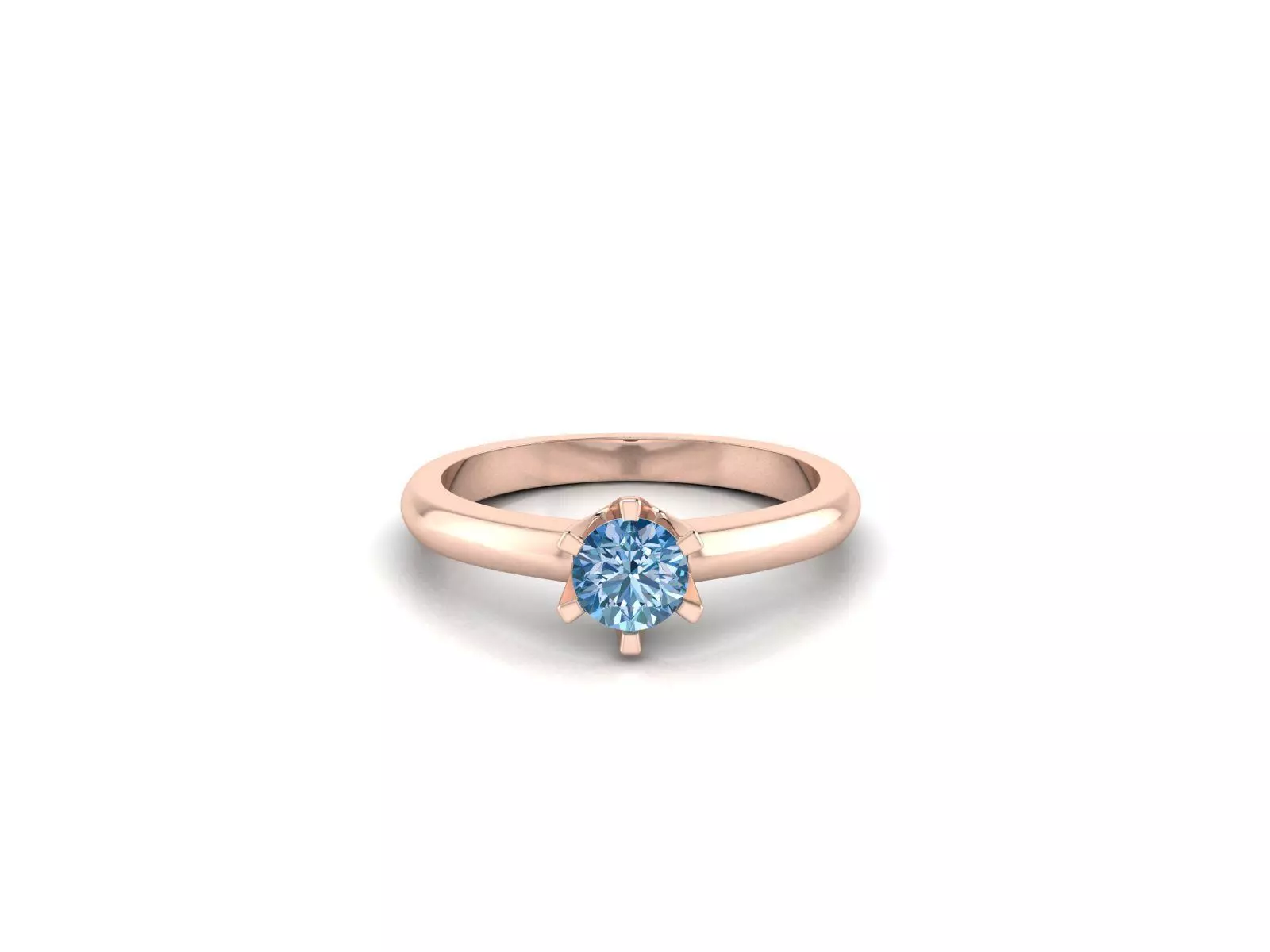 Women solitaire ring 3dm render detail 3D print model_0