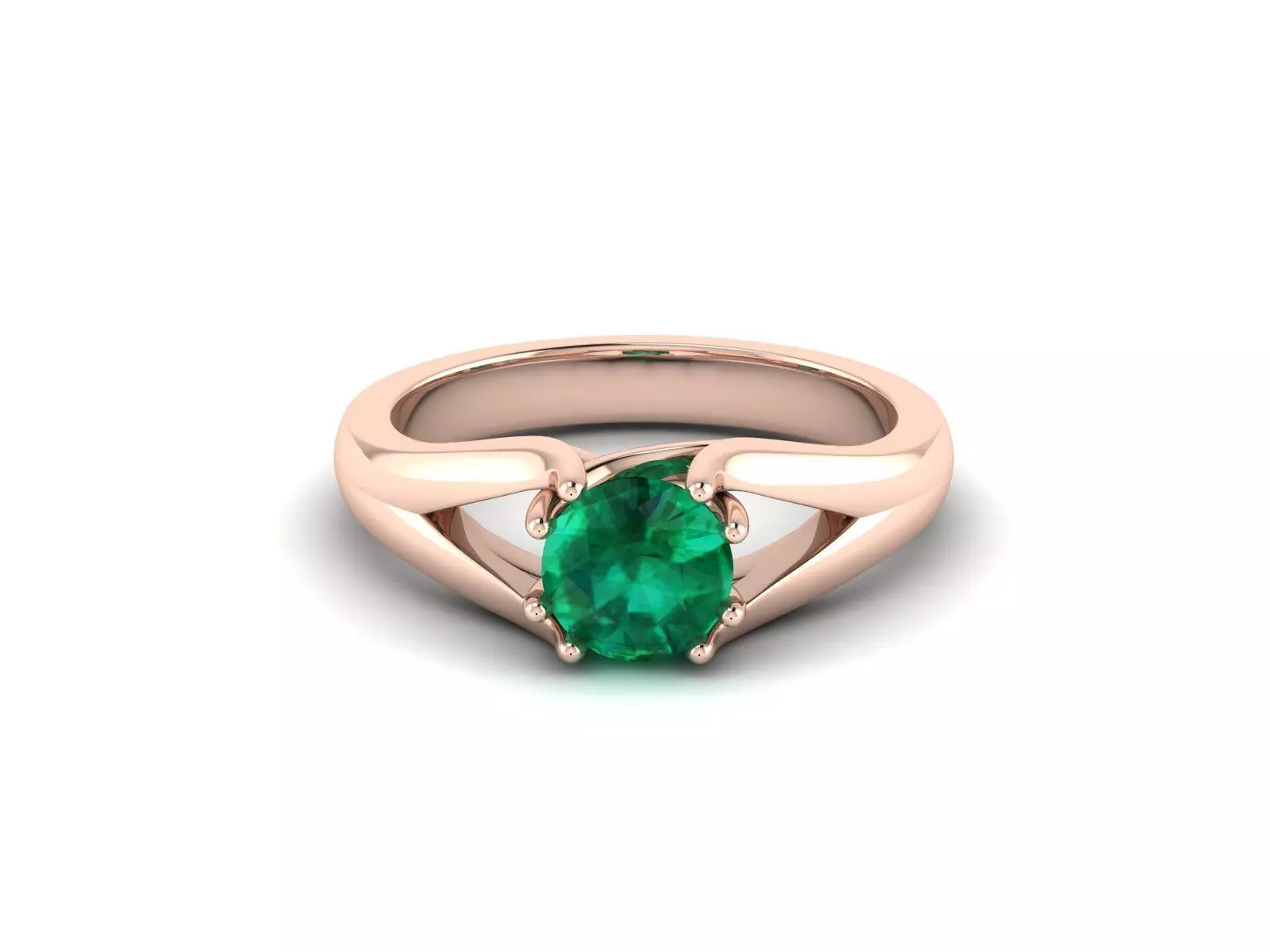 Women solitaire ring 3dm render detail 3D print model_0