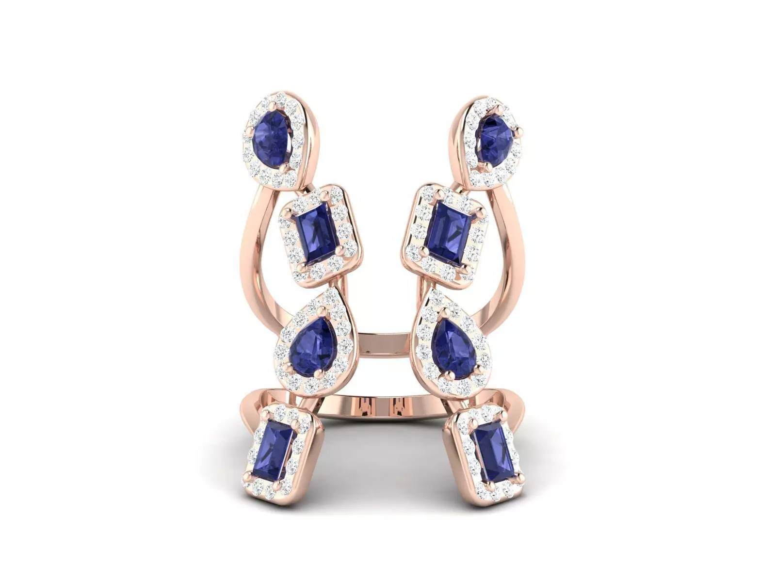 Women cocktail ring 3dm render detail 3D print model_0