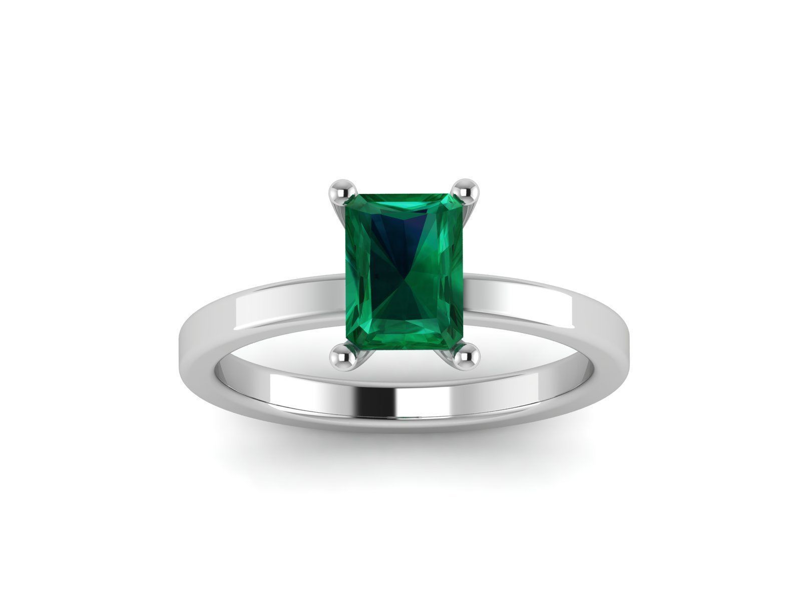 Women solitaire ring 3dm render detail 3D print model_7