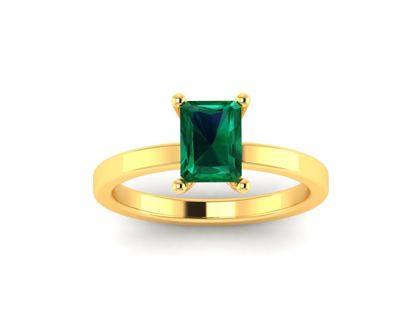 Women solitaire ring 3dm render detail 3D print model_8