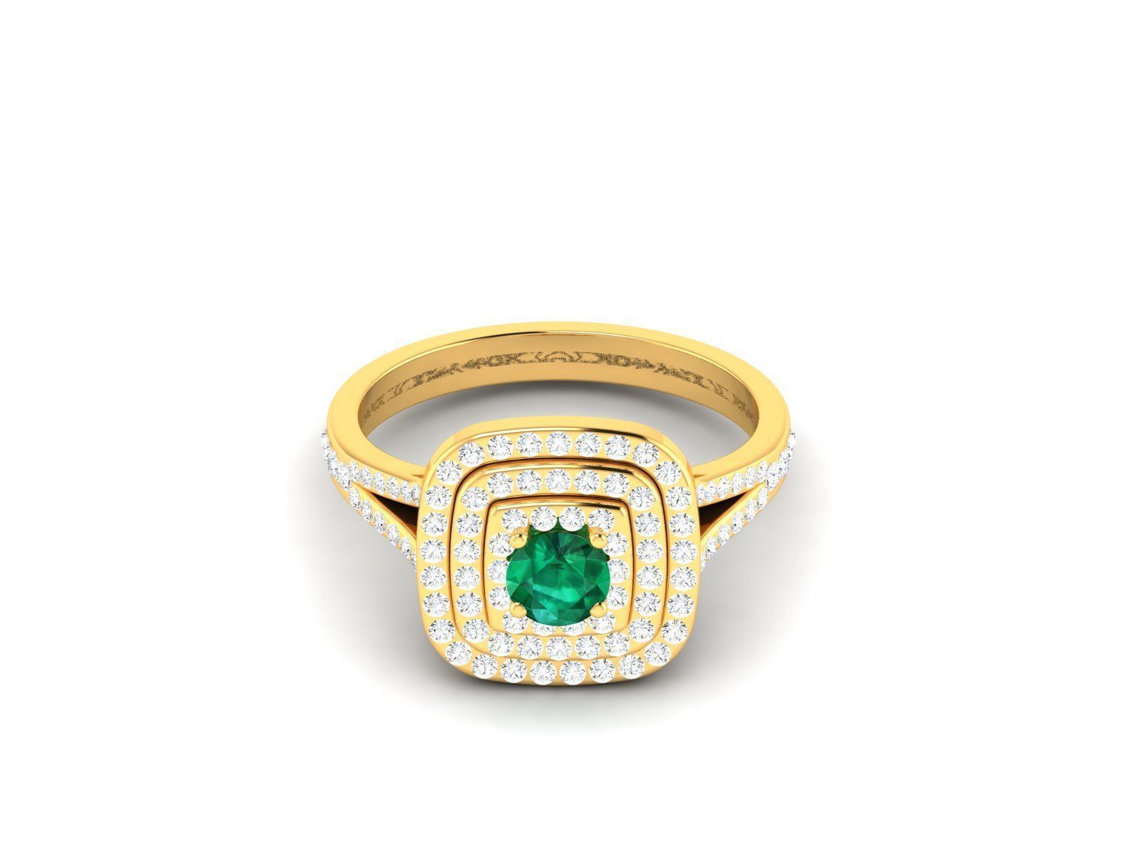 Women cocktail ring 3dm render detail 3D print model_6