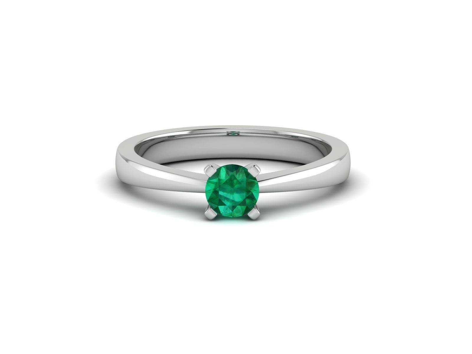 Women solitaire ring 3dm render detail 3D print model_5