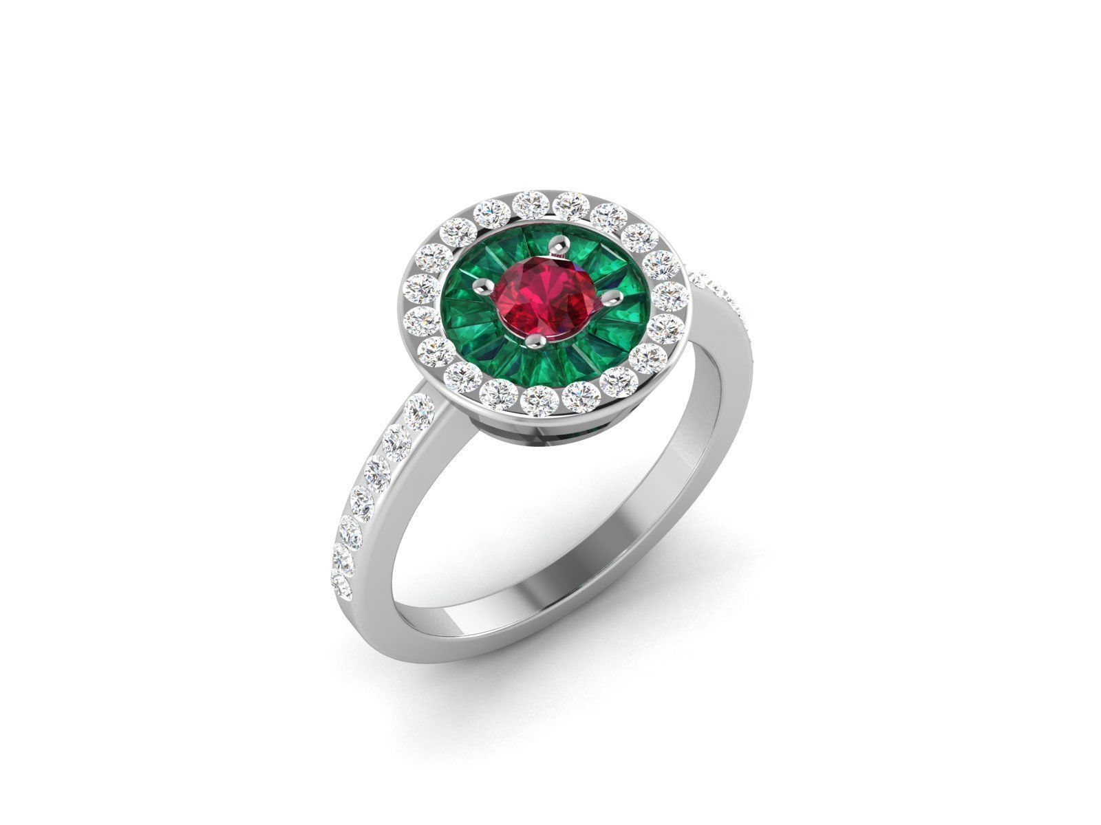 Women cocktail ring 3dm render detail 3D print model_2