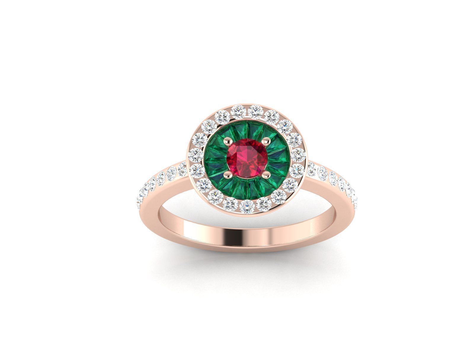 Women cocktail ring 3dm render detail 3D print model_6