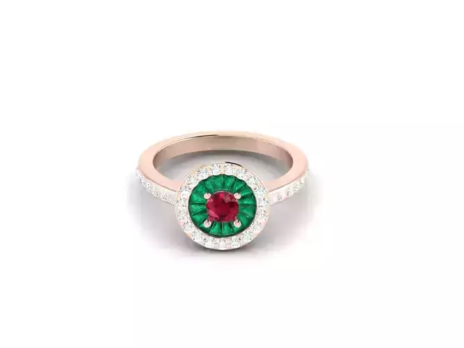 Women cocktail ring 3dm render detail 3D print model