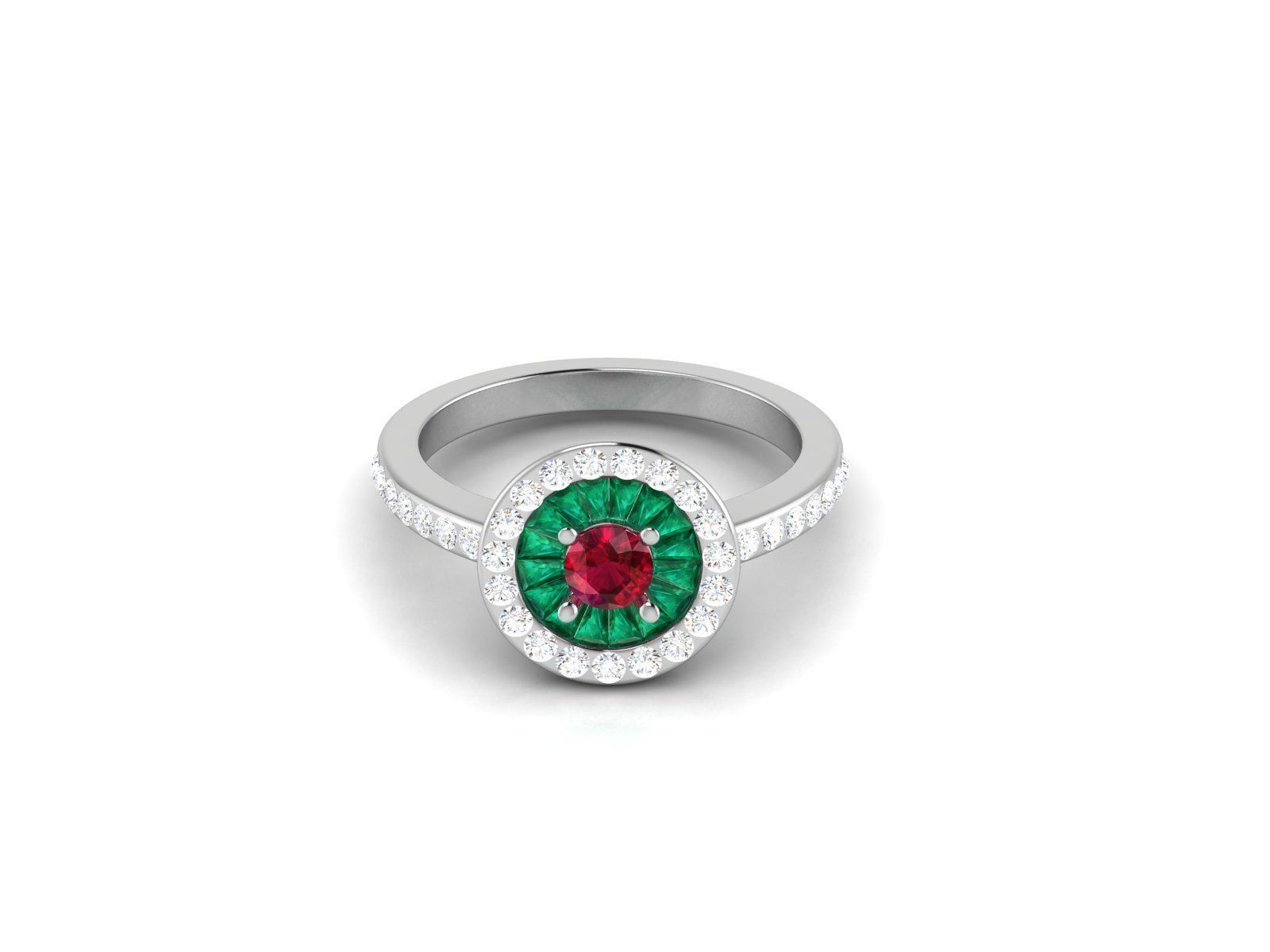 Women cocktail ring 3dm render detail 3D print model_4