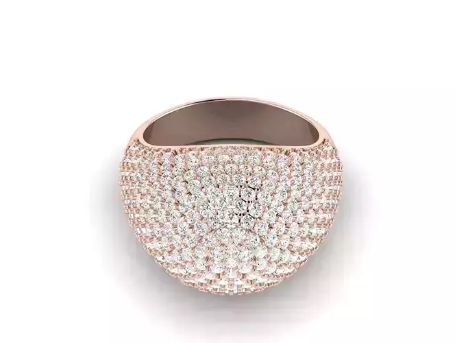 Women cocktail ring 3dm render detail