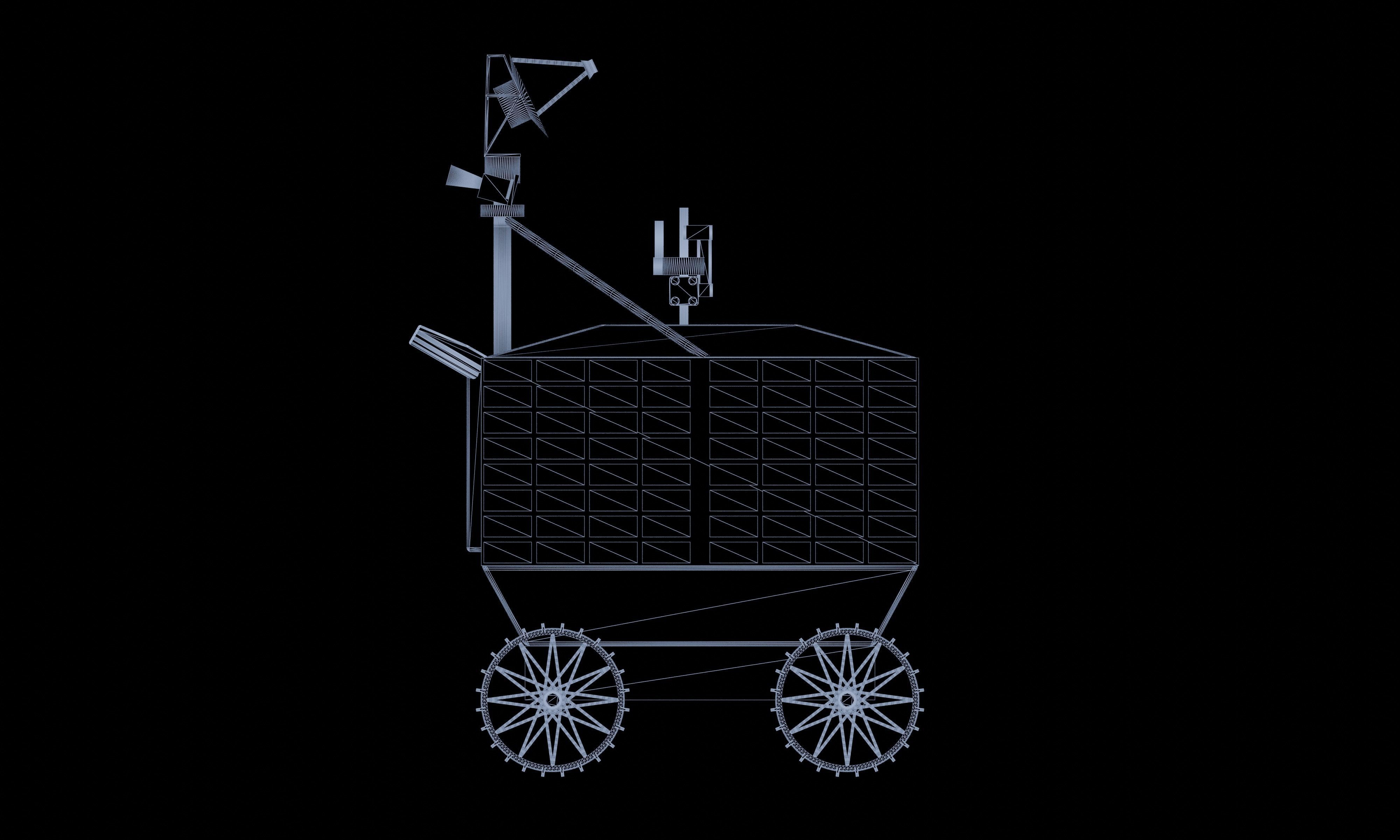 NASA VIPER lunar rover 3D model_7