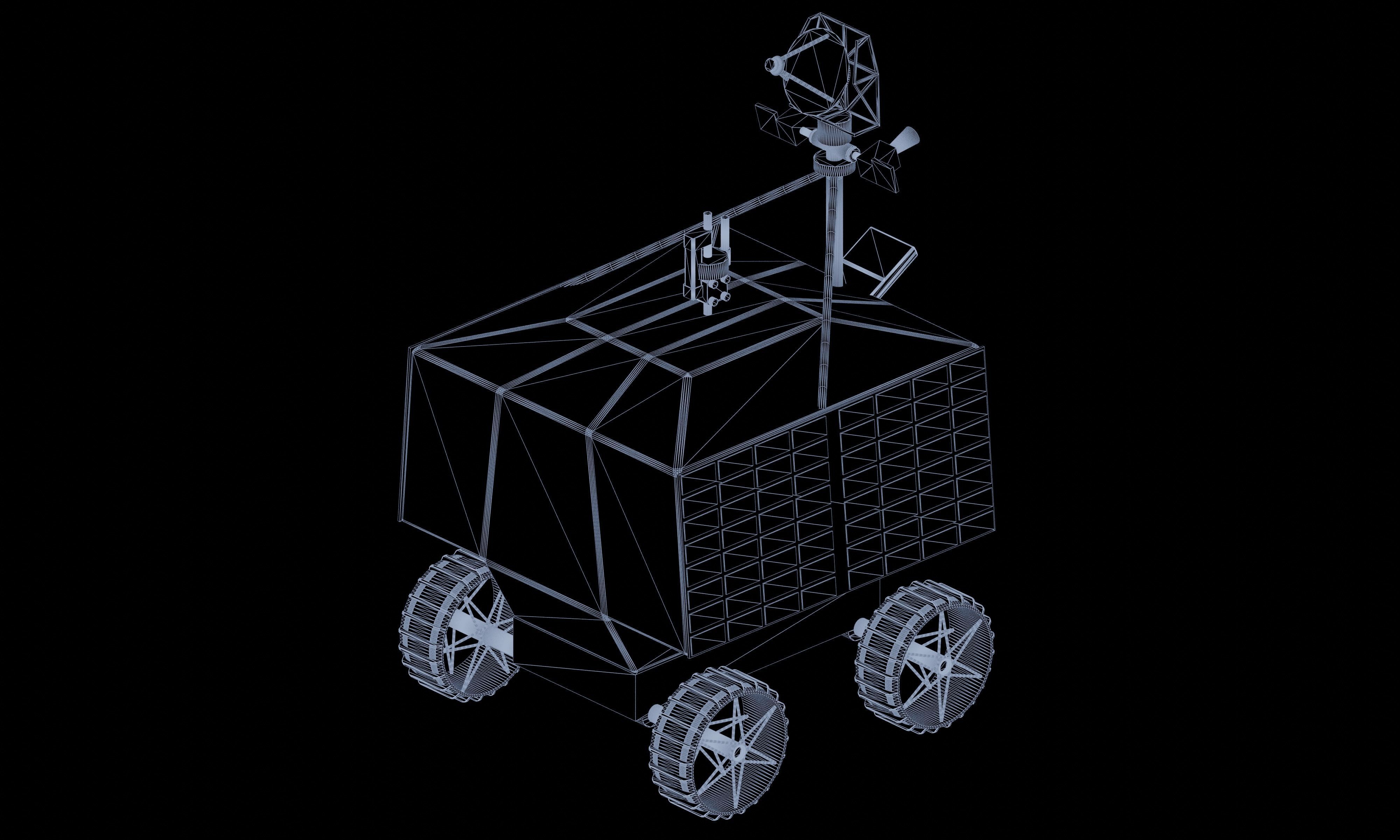 NASA VIPER lunar rover 3D model_4