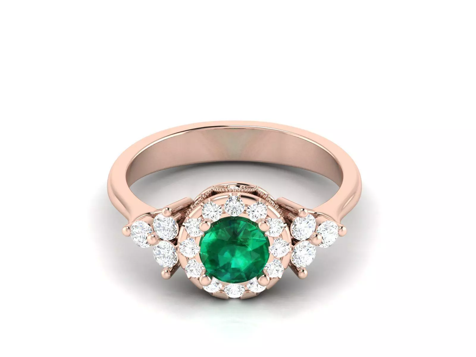 Women solitaire ring 3dm render detail 3D print model_0