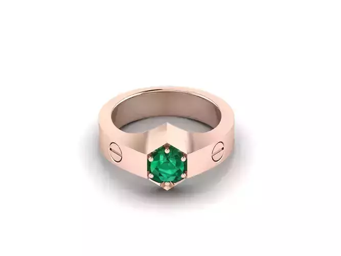Gents ring 3dm render detail 3D print model