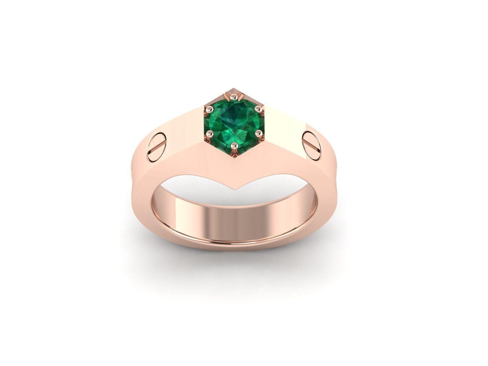 Gents ring 3dm render detail 3D print model_7