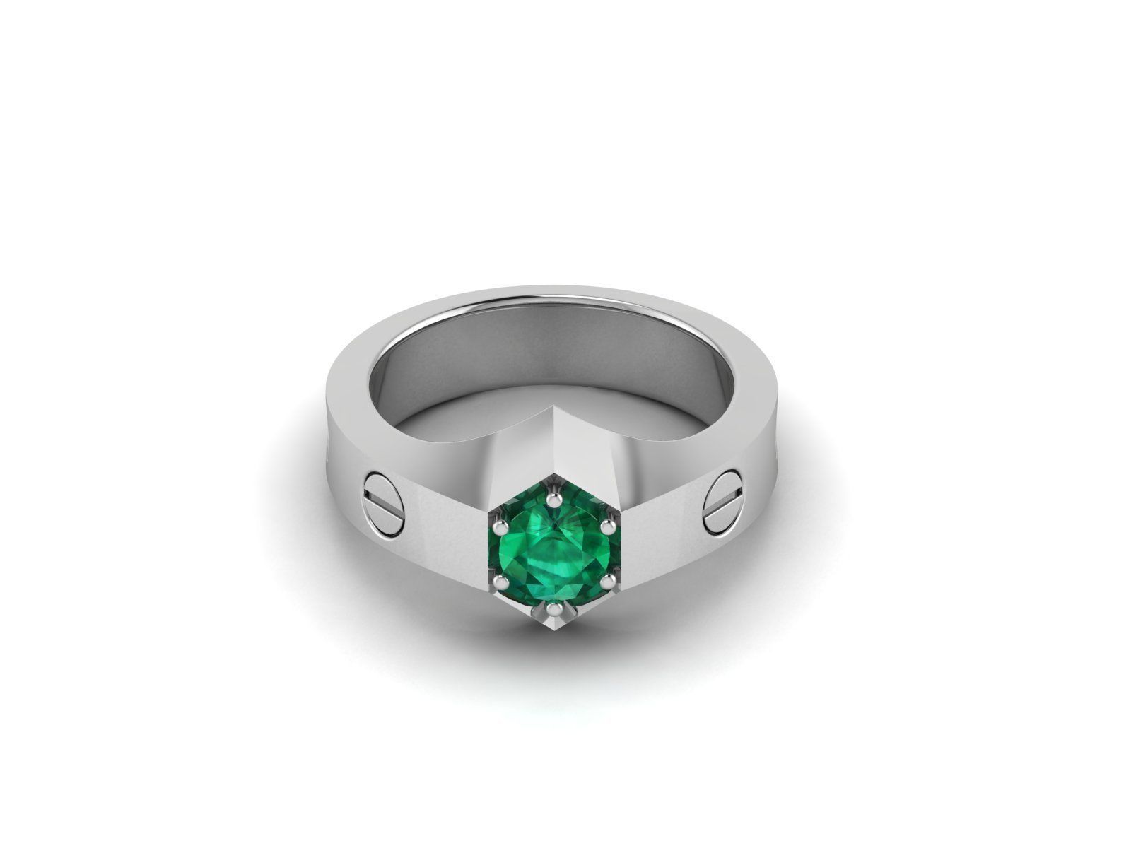 Gents ring 3dm render detail 3D print model_5