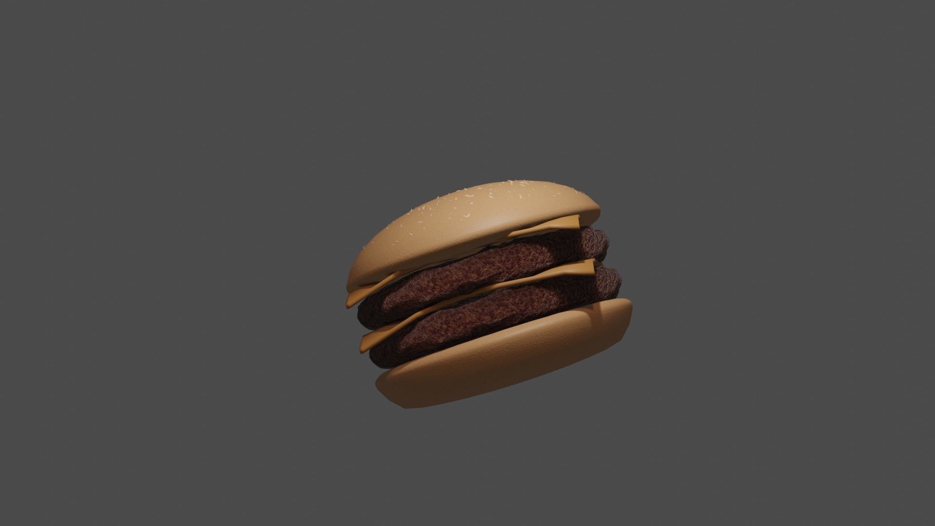 Cheese Burger 3D model_1