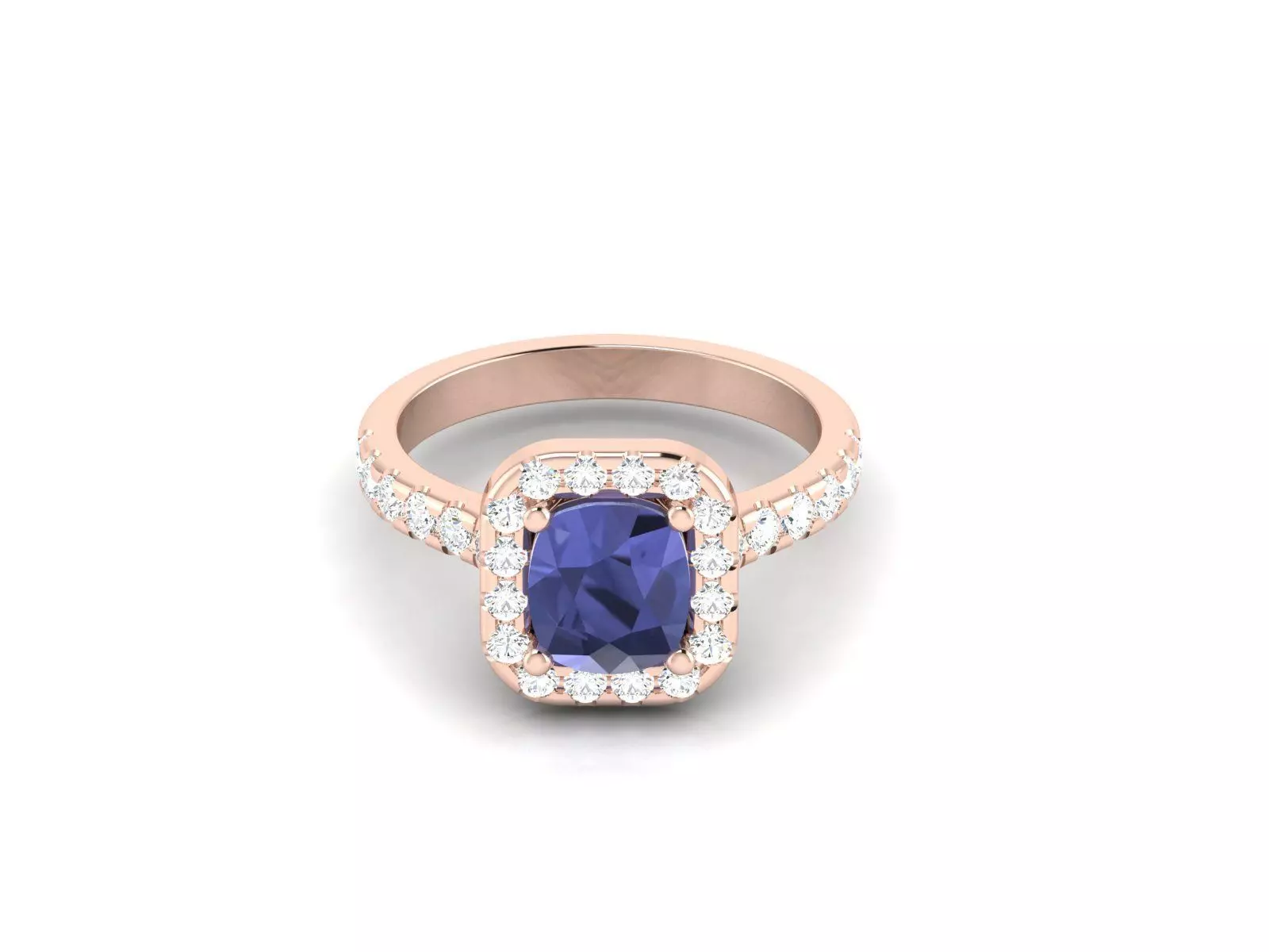 Women solitaire ring 3dm render detail 3D print model
