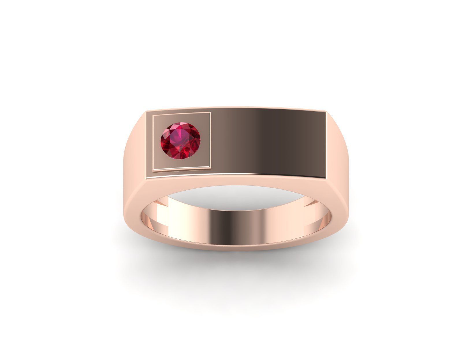 Gents ring 3dm render detail 3D print model_3