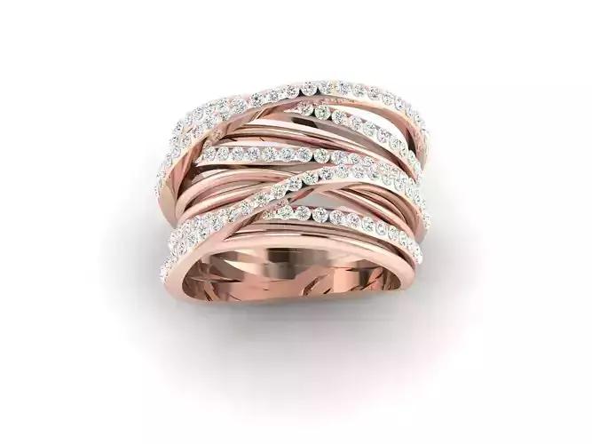 Women cocktail ring 3dm render detail