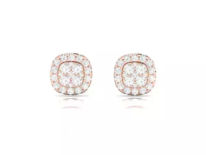 Women earrings 3dm render detail