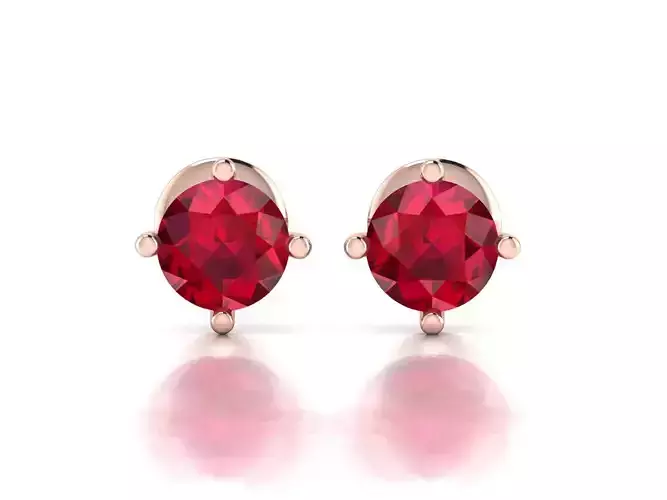 Women earrings 3dm render detail