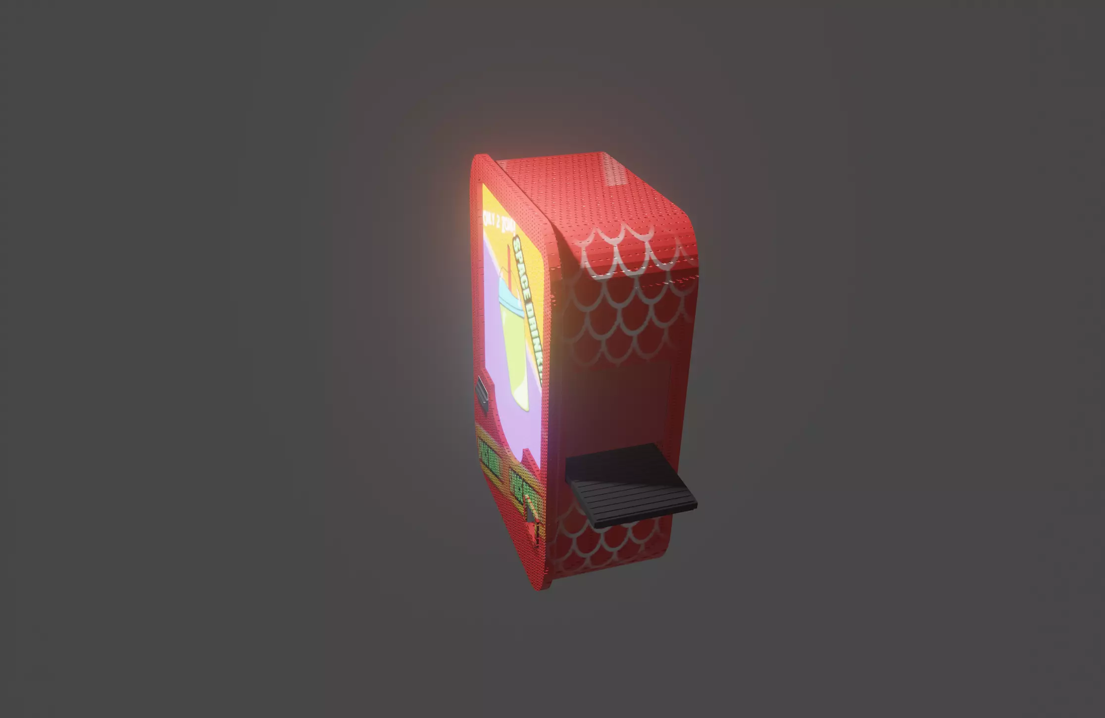 Cyberpunk Soda Machine 3D model_0