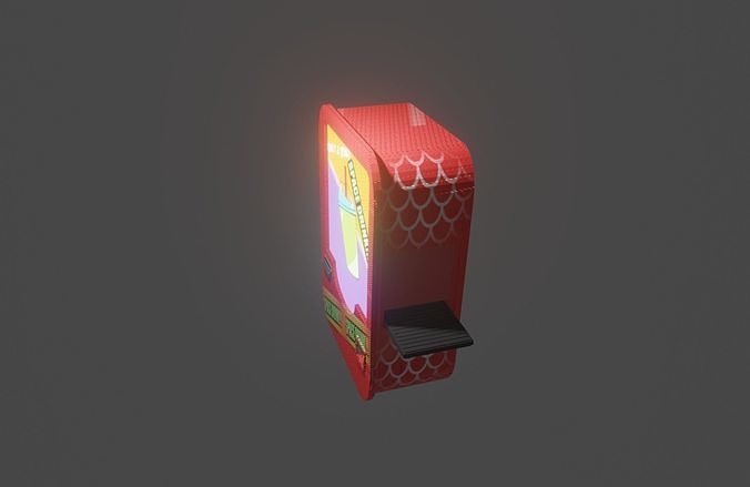 Cyberpunk Soda Machine 3D model