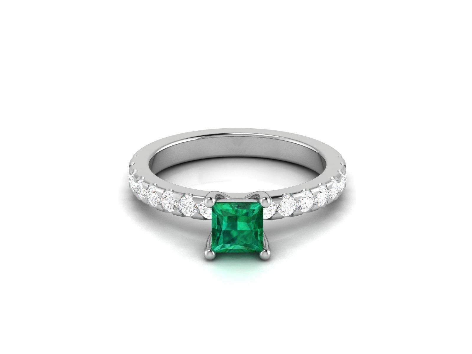 Women solitaire ring 3dm render detail 3D print model_1