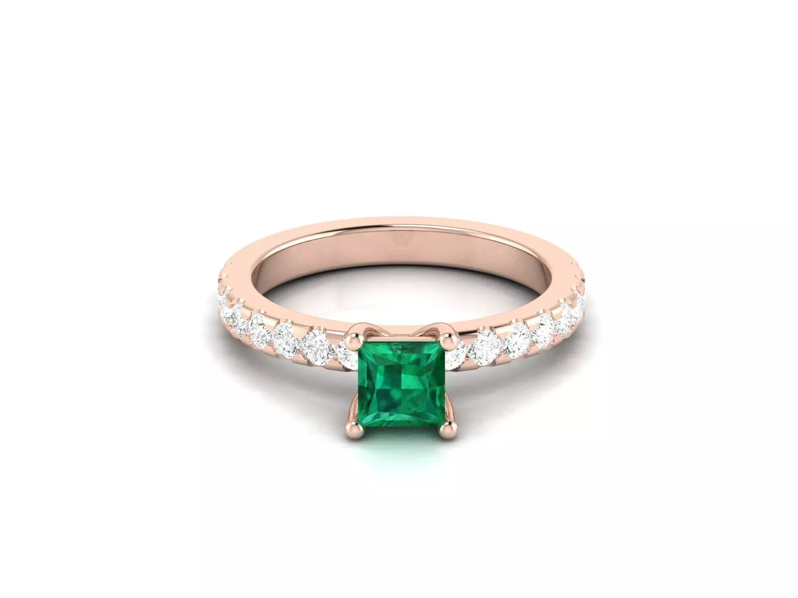 Women solitaire ring 3dm render detail 3D print model_0
