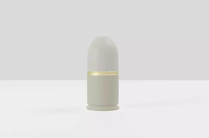 Grenade launcher bullet for military games and war cg projects Low-poly 3D model_0