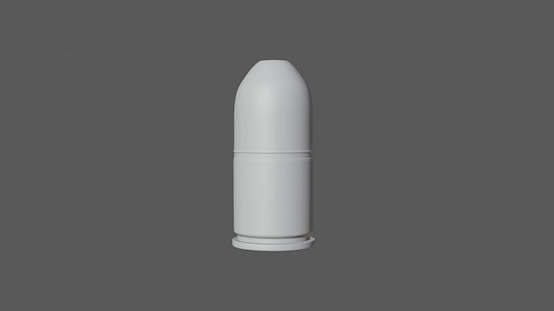 Grenade launcher bullet for military games and war cg projects Low-poly 3D model_18