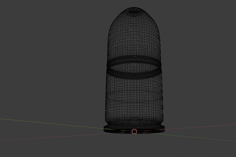 Grenade launcher bullet for military games and war cg projects Low-poly 3D model_4