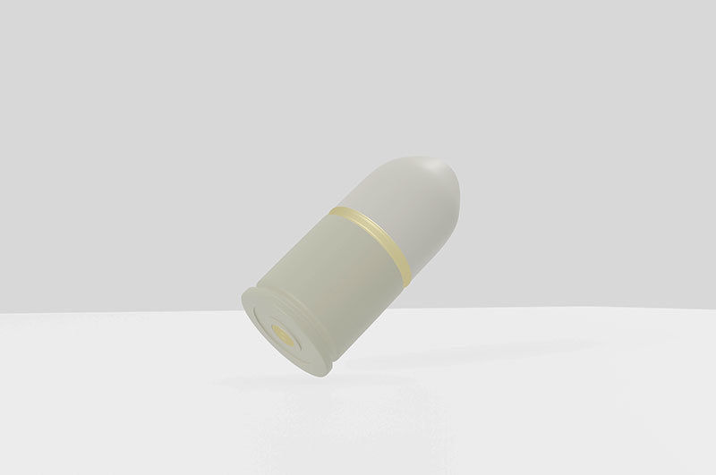 Grenade launcher bullet for military games and war cg projects Low-poly 3D model_8