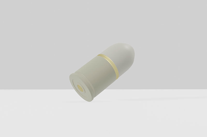 Grenade launcher bullet for military games and war cg projects Low-poly 3D model_6