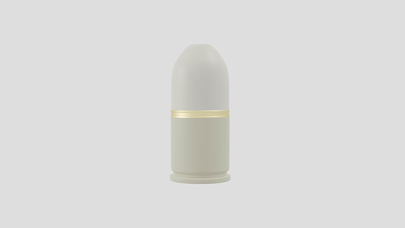 Grenade launcher bullet for military games and war cg projects Low-poly 3D model_17