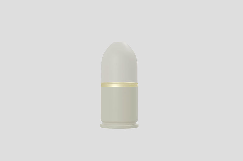 Grenade launcher bullet for military games and war cg projects Low-poly 3D model_5