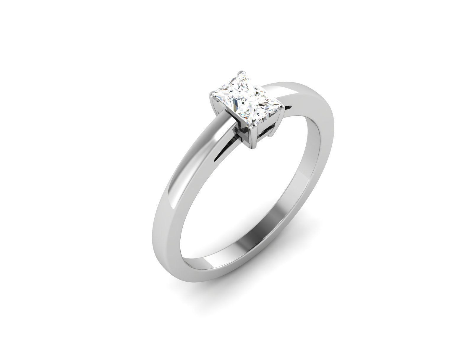 Women solitaire ring 3dm render detail 3D print model_2