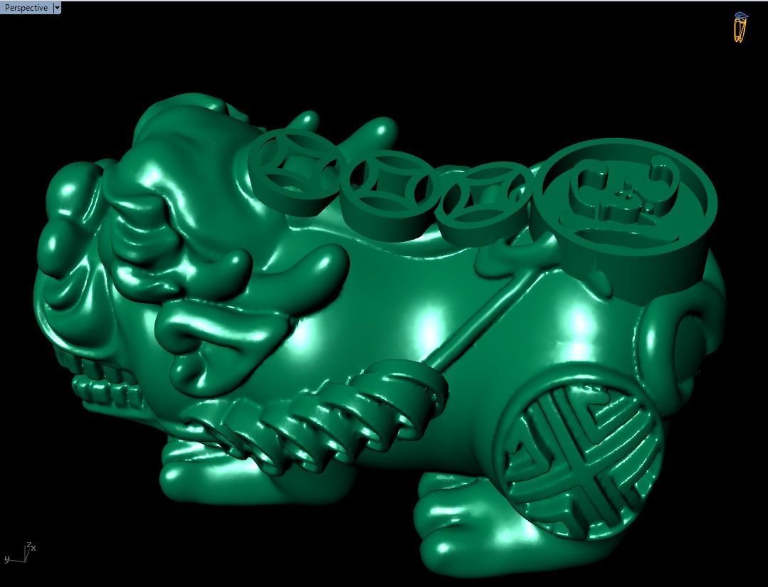 Pixiu Face Bracelet - Unicorn bracelet 3D print model_8