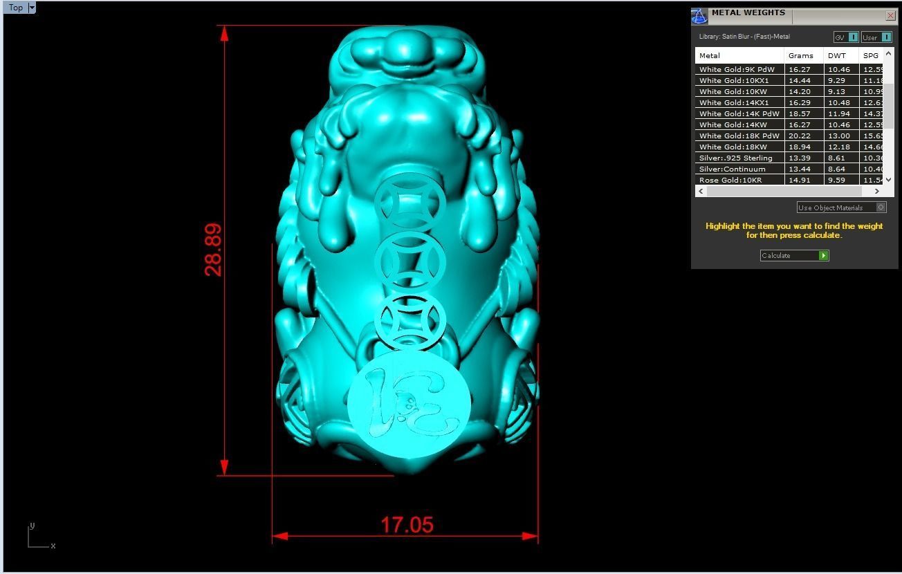 Pixiu Face Bracelet - Unicorn bracelet 3D print model_5